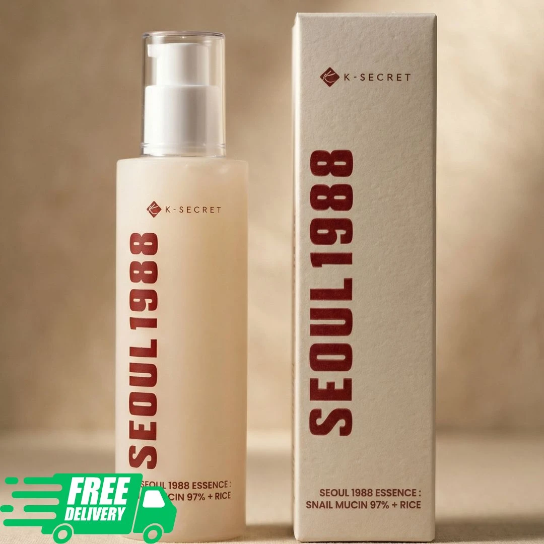 K-Secret Seoul 1988 Essence: Snail Mucin 97% + Rice 100 ml